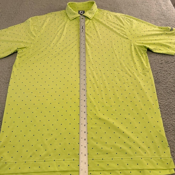 Foot Joy Golf Polo Shirt Men's Xl Geometric Print Athletic Fit Performance - Picture 7 of 10